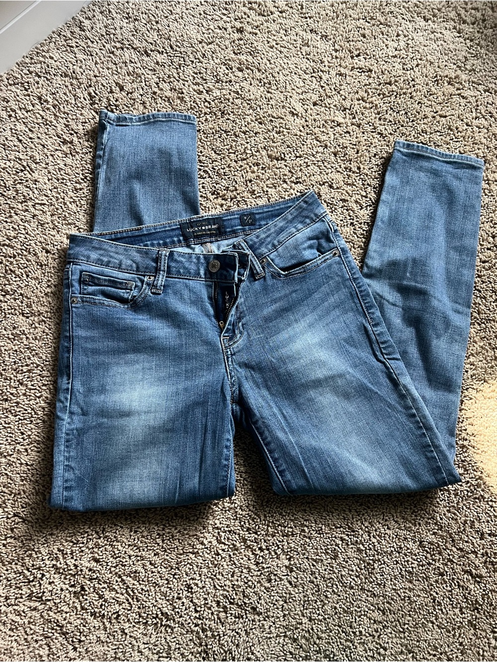 Lucky Brand Women's Skinny Jeans in Medium Blue Wash